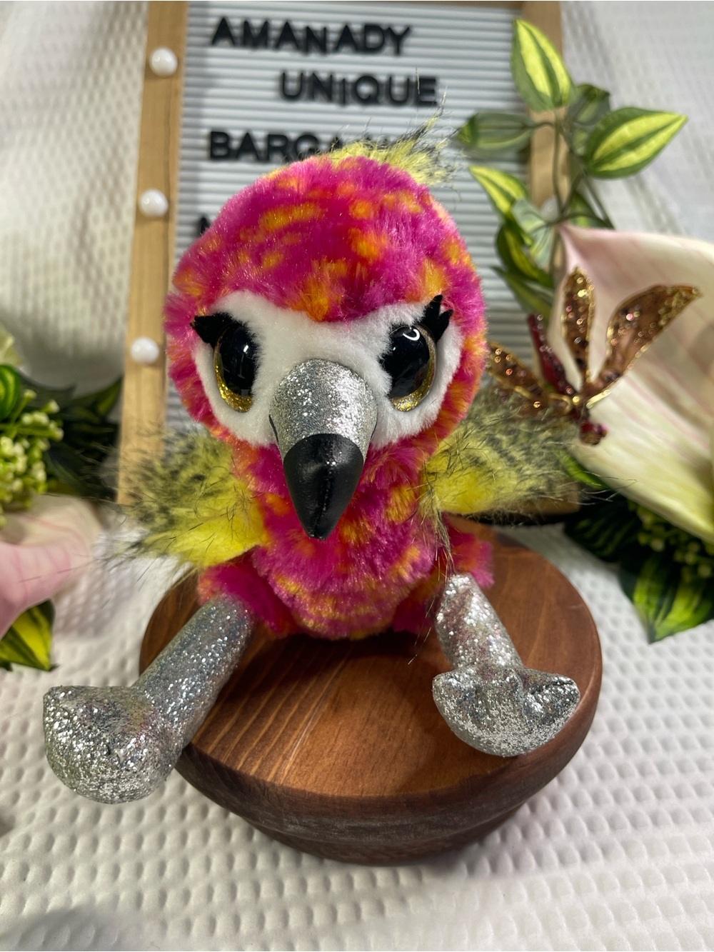 Zuru CoCo Cones Surprise Collectible FLISS NEON PLUSH FLAMINGO Stuffed Toy Pink